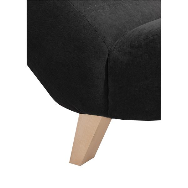 Șezlong Max Winzer Norris Velor, negru-image-2