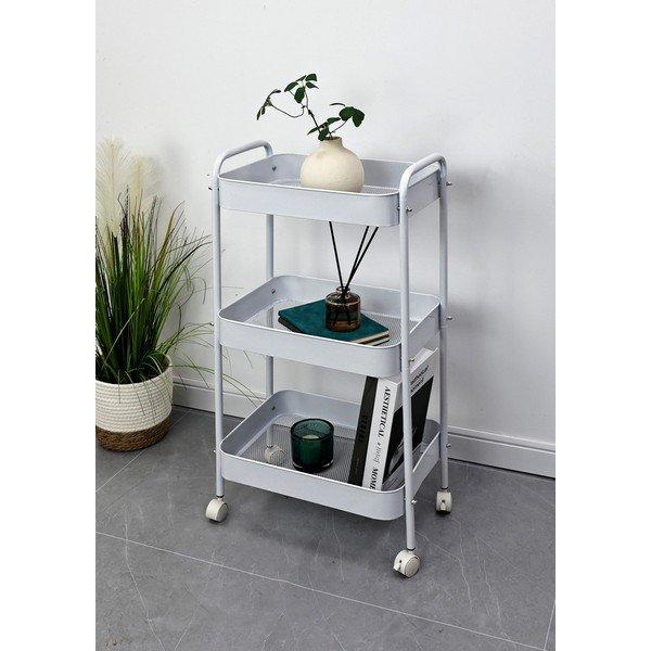 Măsuță de servire cu roți din metal 29,5x41 cm Leiky – Yes Everyday-image-1