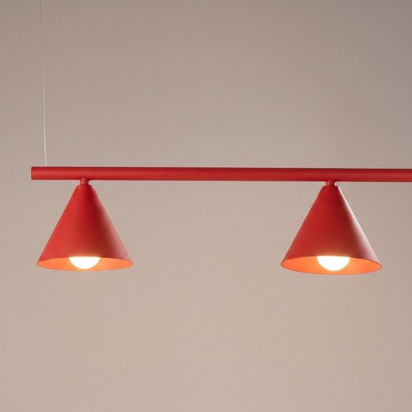 Lustră roșie din oțel Zylo – Sollux-image-4