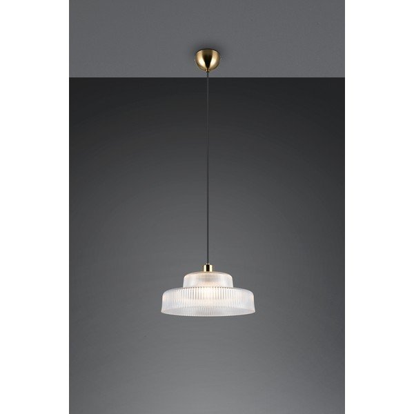 Lustră cu abajur din sticlă ø 35 cm Abella – Reality-image-1