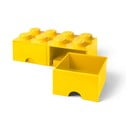 Cutie depozitare cu 2 sertare LEGO®, galben