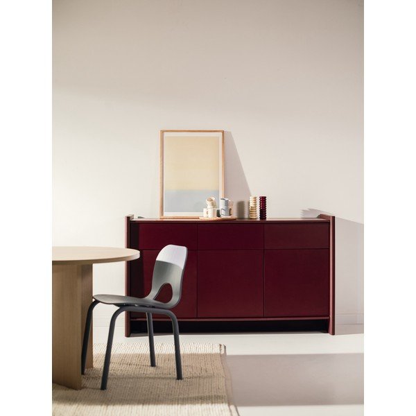 Comodă burgundy 160x91x46 cm Rali – noo.ma-image-1