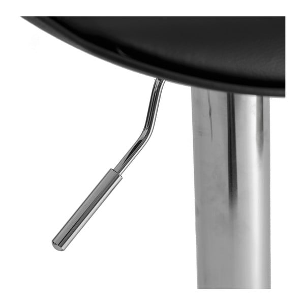Scaune de bar negre cu înălțime ajustabilă 2 buc. din imitație de piele (înălțime șezut 56,5 cm) – Casa Selección-image-4