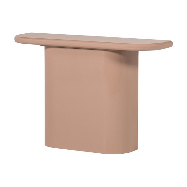 Masă consolă roz-deschis cu aspect lucios 30x120 cm Nocta – WOOOD