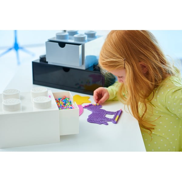 Cutie de birou cu sertar LEGO® Brick, 31,6 x 11,3 cm, negru-image-3