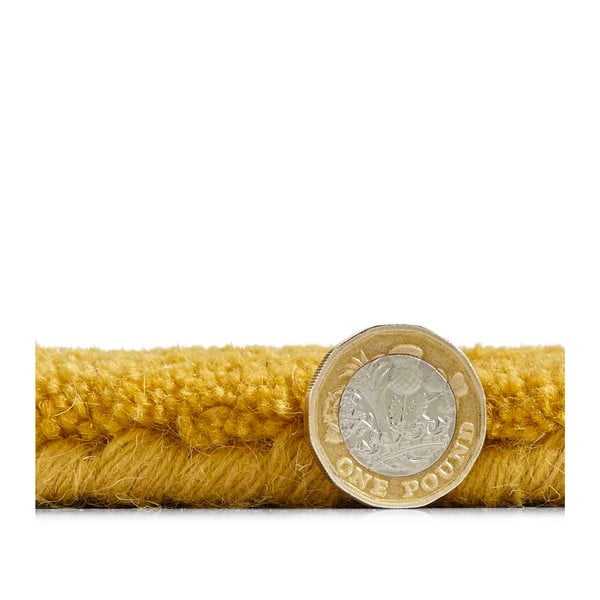 Covor din lână Think Rugs Kasbah, 120 x 170 cm, galben muștar-image-2