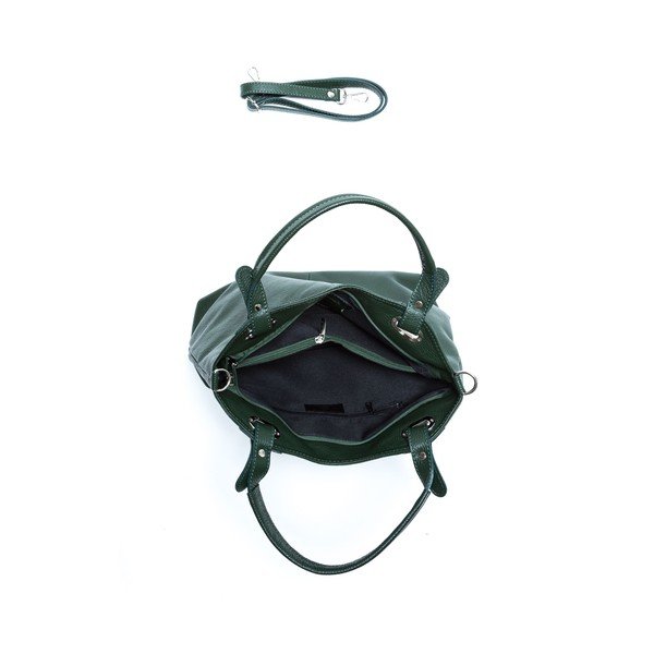 Geantă din piele Isabella Rhea no.1103, verde-image-4