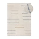 Covor crem țesut manual din lână 200x290 cm Dottie Geometric – Flair Rugs