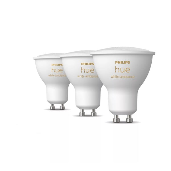 Becuri smart LED GU10, 3 buc. 4 W White ambiance – Philips Hue