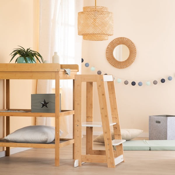 Turn de învățare alb din bambus – Roba-image-1