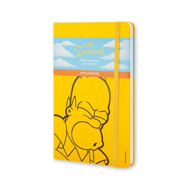  Notebook galben Moleskine The Simpsons, mare