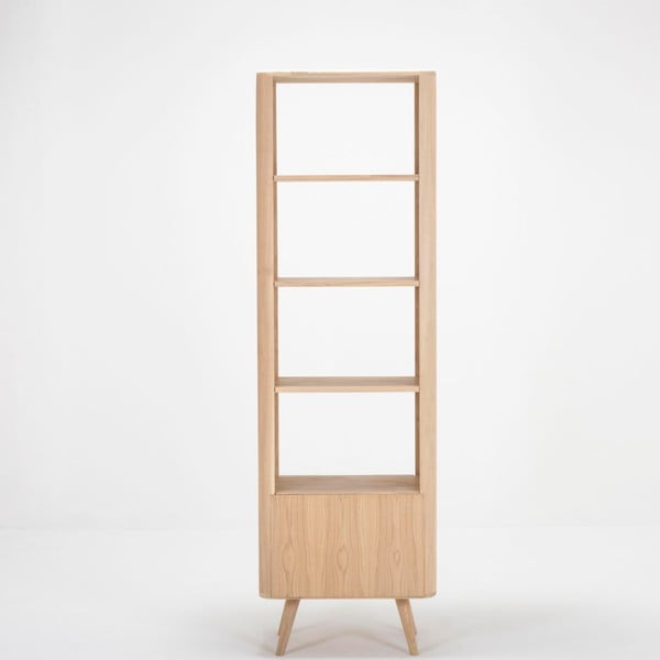 Bibliotecă din lemn de stejar Gazzda Ena, 60 x 42 x 196 cm-image-4