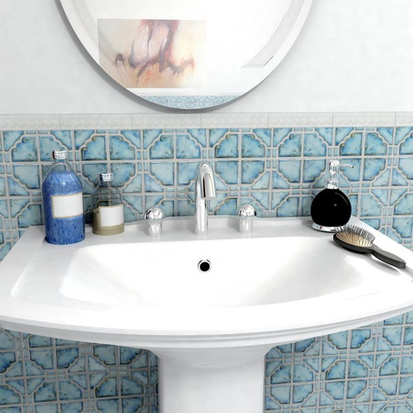 Set 24 autocolante de perete Confetti Bathmats Home Azul