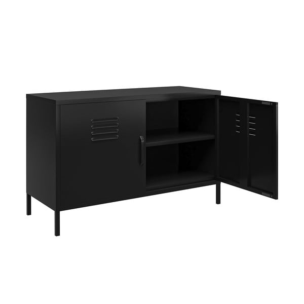 Dulap negru din metal 100x64x40 cm Mission District – Støraa-image-2