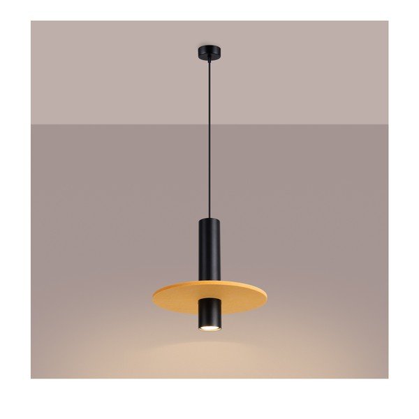 Lustră galbenă/bej din metal ø 30 cm Olisa – Sollux-image-2