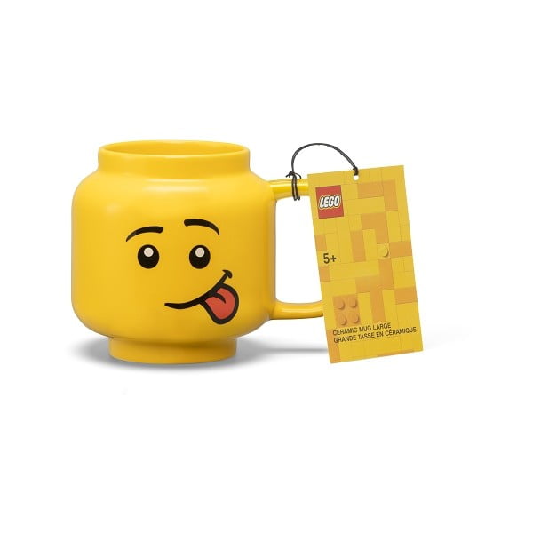 Cană pentru copii galben din ceramică 530 ml Head – LEGO®-image-3