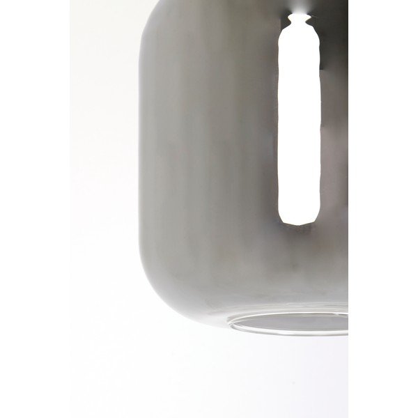 Lustră gri cu abajur din sticlă ø 16 cm Lekar – Light & Living-image-4