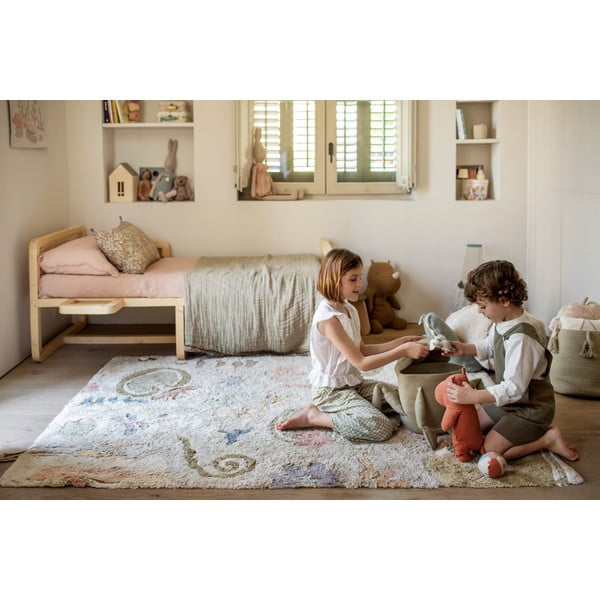 Coș de jucării pentru copii verde deschis din material textil ø 23x35 cm Fred the Frog – Lorena Canals-image-2