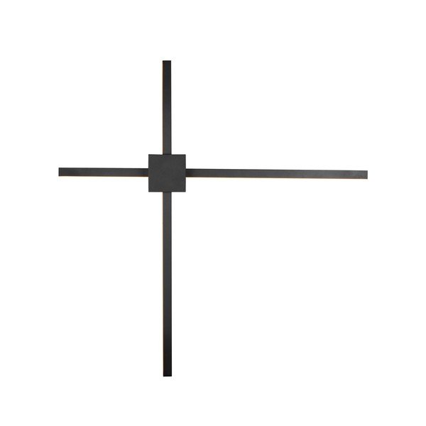 Aplică de perete negru-mat LED cu intensitate reglabilă Cassino – Trio