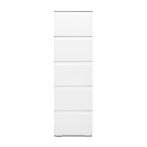 Comodă cu 5 sertare Intertrade Image, alb