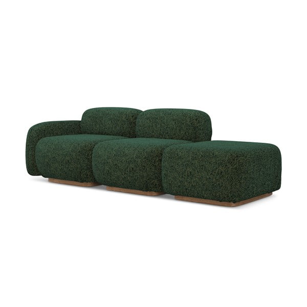 Șezlong modular verde închis (cu colț pe partea stângă) Ailani – Makamii-image-3