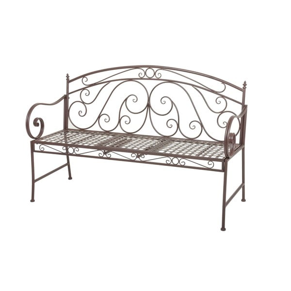 Bancă de grădină maro din metal Saket – Garden Pleasure