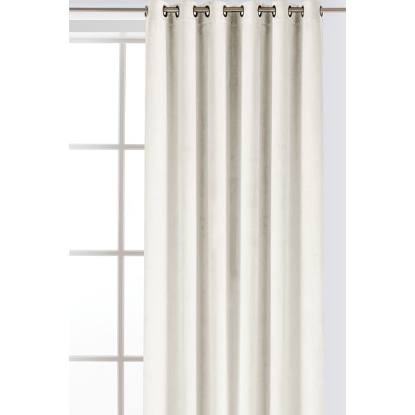 Draperie crem dimout (semi-opacă) din catifea 200x250 cm Velto – Filumi-image-1