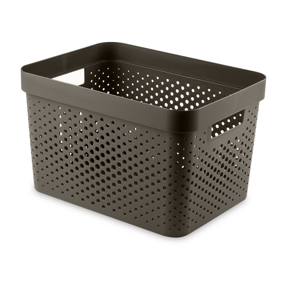 Coș de depozitare din plastic 27x36x22 cm Infinity Dots – Curver
