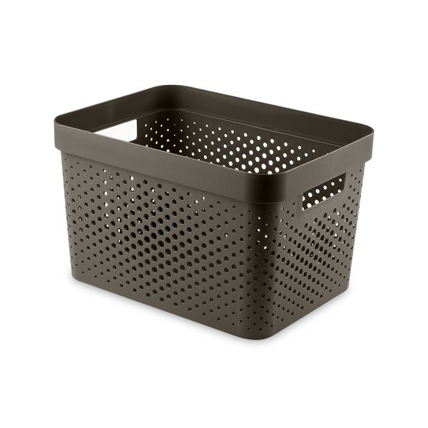 Coș de depozitare din plastic 27x36x22 cm Infinity Dots – Curver