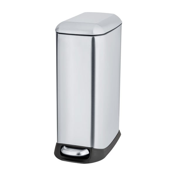 Coș de gunoi argintiu cu pedală din oțel inoxidabil 20 l Design – Wenko