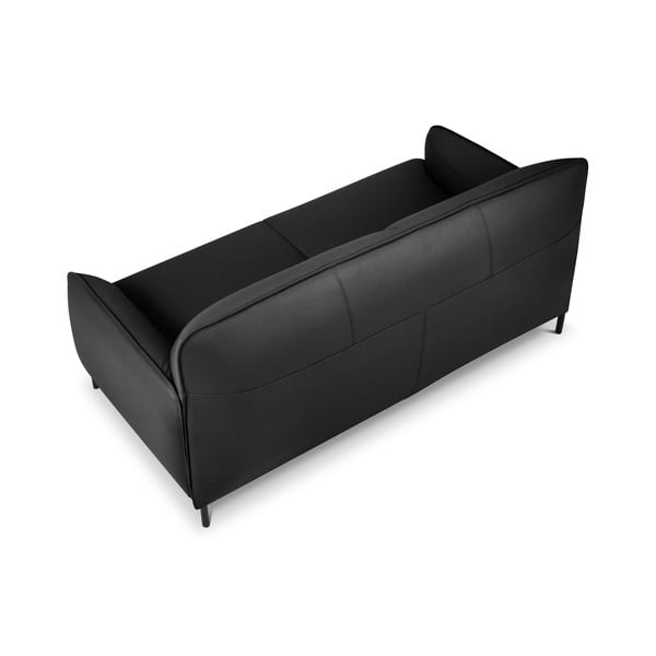 Canapea din piele Windsor & Co Sofas Neso, 175 x 90 cm, gri închis-image-3