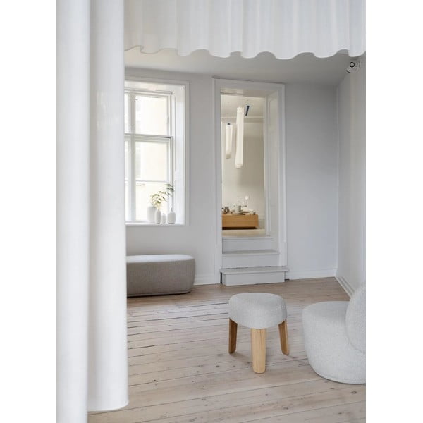 Canapea bej cu tapițerie din stofă bouclé 137,5 cm KUON – Blomus-image-2