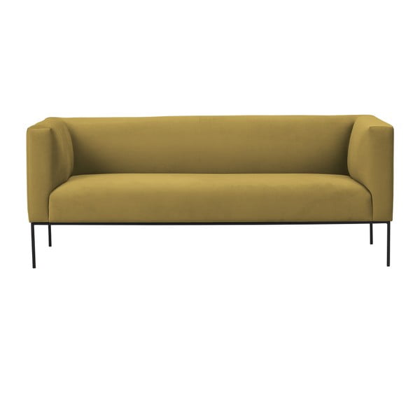 Canapea cu trei locuri Windsor & Co Sofas Neptune, galben
