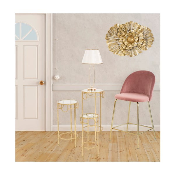 Set 3 măsuțe Mauro Ferretti Lorenzo, auriu-image-1