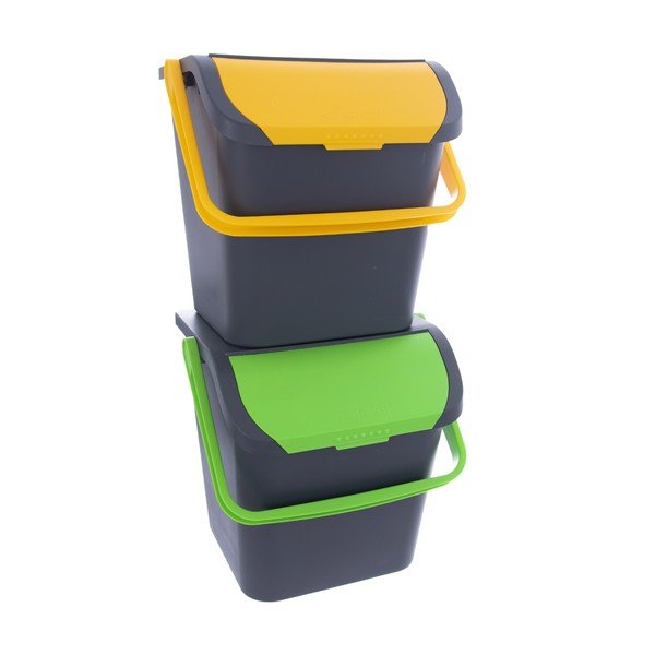 Coș de reciclare din plastic 28 l Eko – Orion-image-2