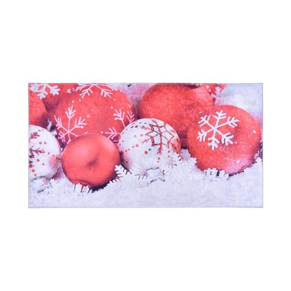 Covor Vitaus Decorations, 50 x 80 cm, alb-roșu-image-1