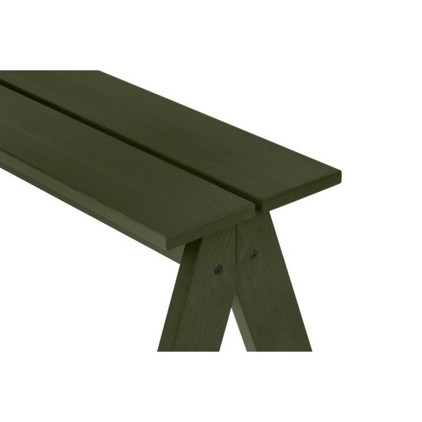 Bancă de grădină verde din lemn masiv Navo – noo.ma-image-4