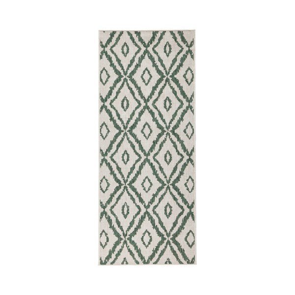 Covor adecvat pentru exterior NORTHRUGS Rio, 80 x 350 cm, verde - alb-image-2