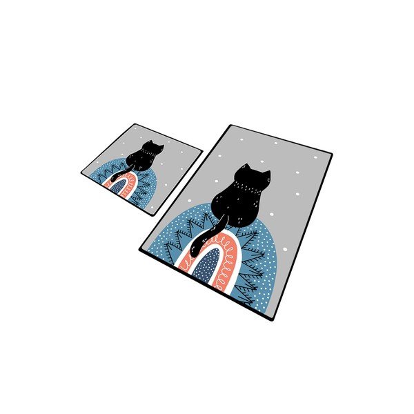 Covorașe de baie 2 buc. 60x100 cm Waiten – Foutastic