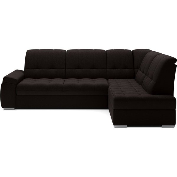 Colțar maro extensibil/cu spațiu de depozitare (cu colț pe partea dreaptă/în formă de ”L”) Sado – ELTAP