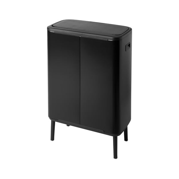 Coș de gunoi negru mat cu senzori de atingere din oțel 60 l Bo Touch Bin Hi – Brabantia-image-3