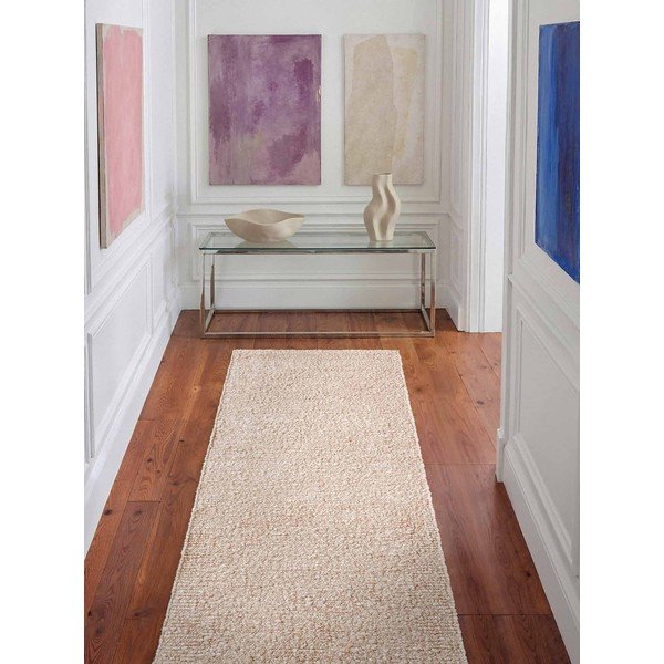 Covor tip traversă crem țesut manual din material bouclé 80x200 cm Notting Hill Portobello – Ted Baker-image-1