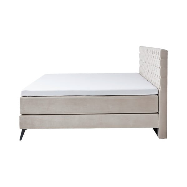 Pat boxspring alb/crem 200x200 cm La Maison – Meise Möbel-image-3