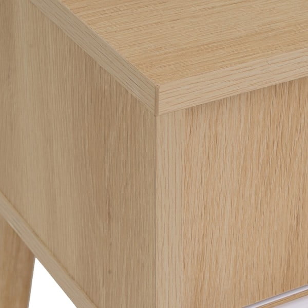 Comodă TV în culoare naturală 115x48x40 cm Naroa – Casa Selección-image-3