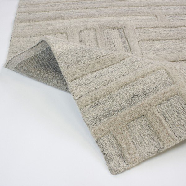 Covor grej țesut manual din lână 160x230 cm Elva  – Flair Rugs-image-2