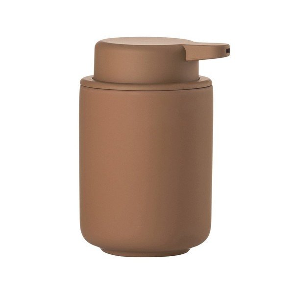 Dozator de săpun lichid portocaliu din gresie ceramică 250 ml Ume – Zone
