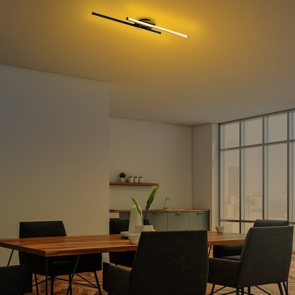 Plafonieră neagră LED 10x86 cm Umut – Opviq lights-image-3