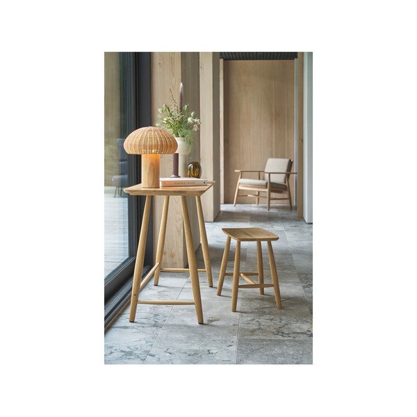 Veioză LED cu abajur din ratan (înălțime 32 cm) – Villa Collection-image-2