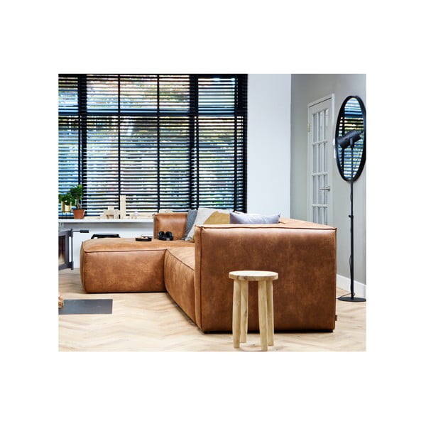 Oglindă de perete cu ramă neagră WOOOD Lauren, Ø 80 cm-image-3