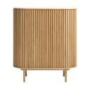 Dulap în culoare naturală cu aspect de lemn de stejar 110x125 cm Carno – Unique Furniture